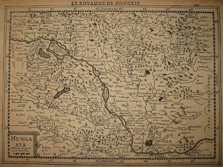 Mercator Gerard - Hondius Jodocus Hungaria 1630 Amsterdam 
